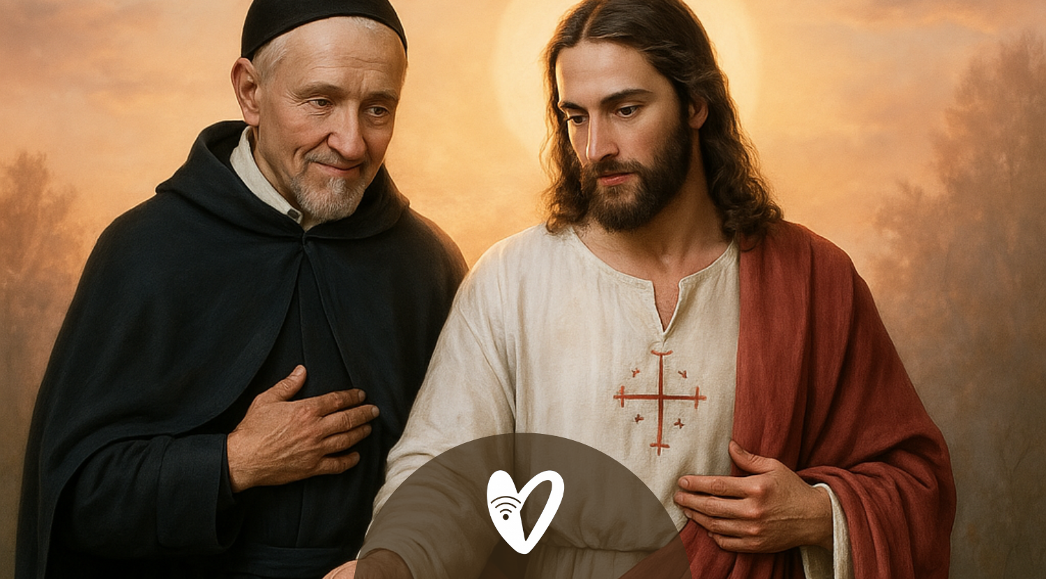 El significado de la hermosa imagen de Jesús y San Vicente