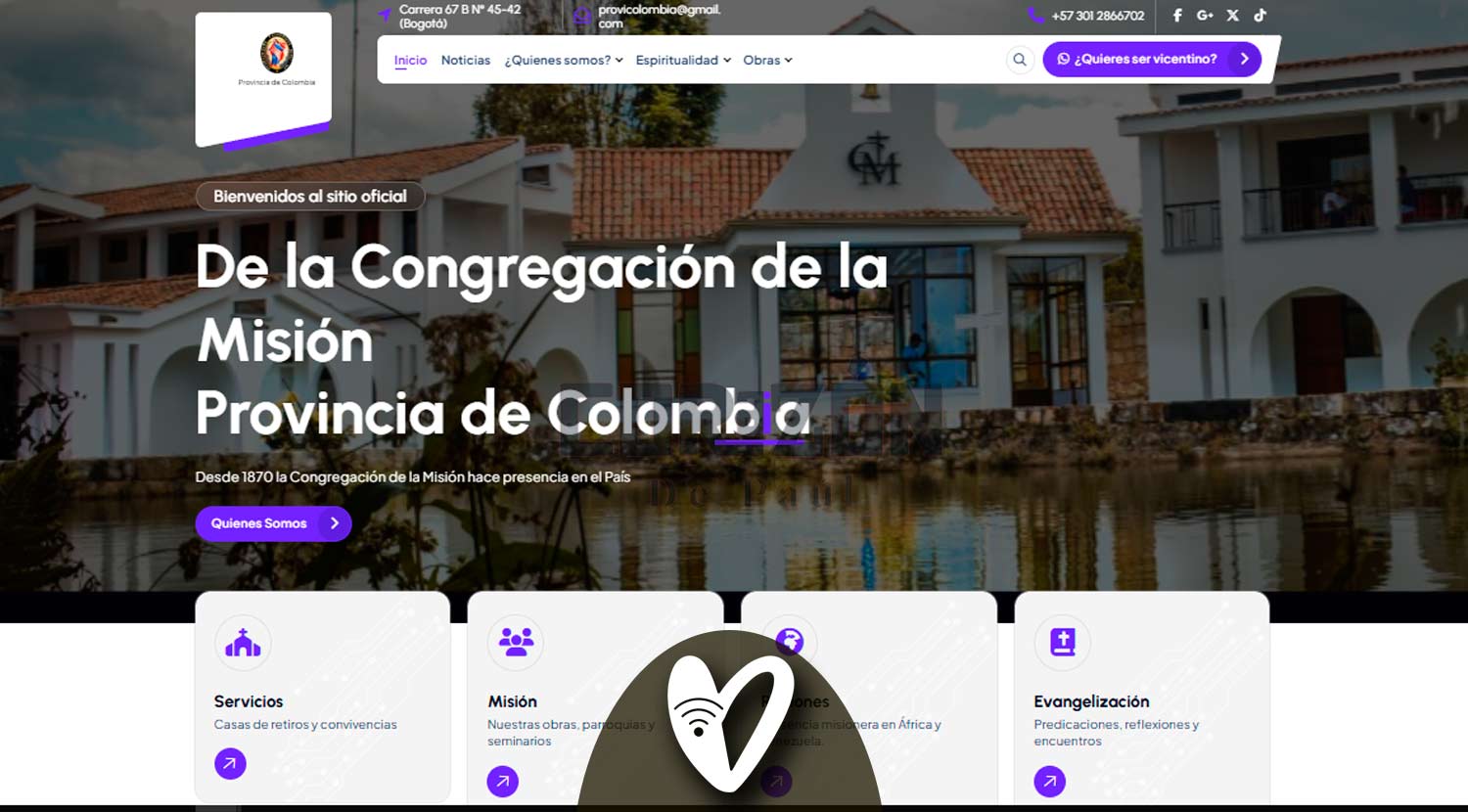 La Provincia Vicentina de Colombia relanza oficialmente su sitio web
