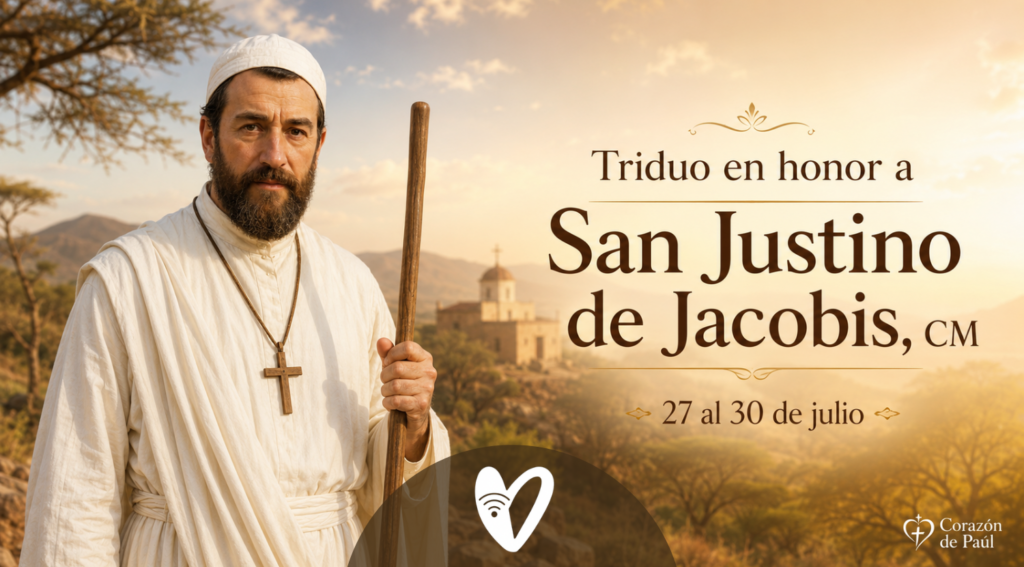 Triduo para la celebración de San Justino de Jacobis del 27 al 29 de julio