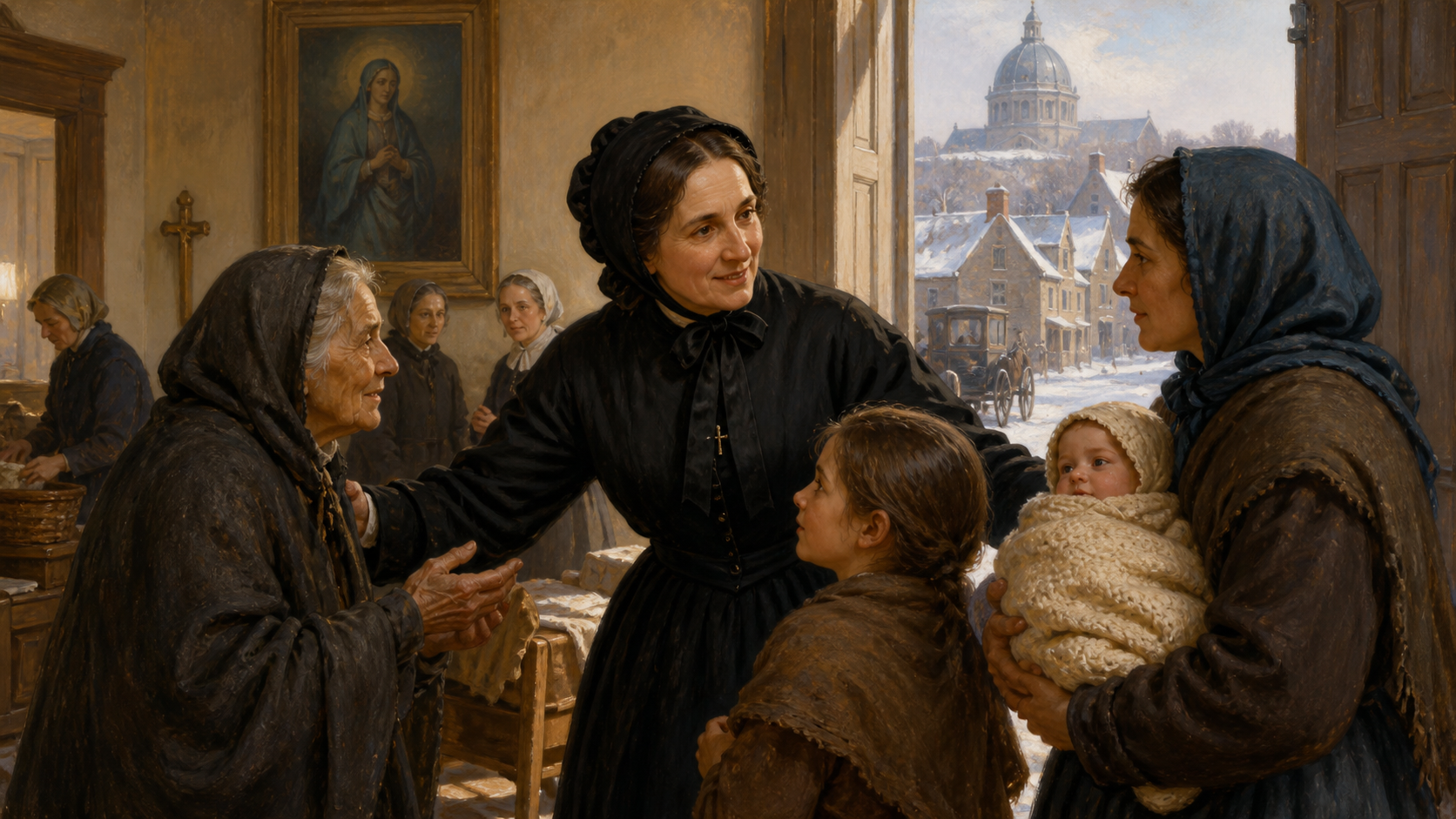 Ilustración devocional de Beata Emilia Tavernier Gamelin