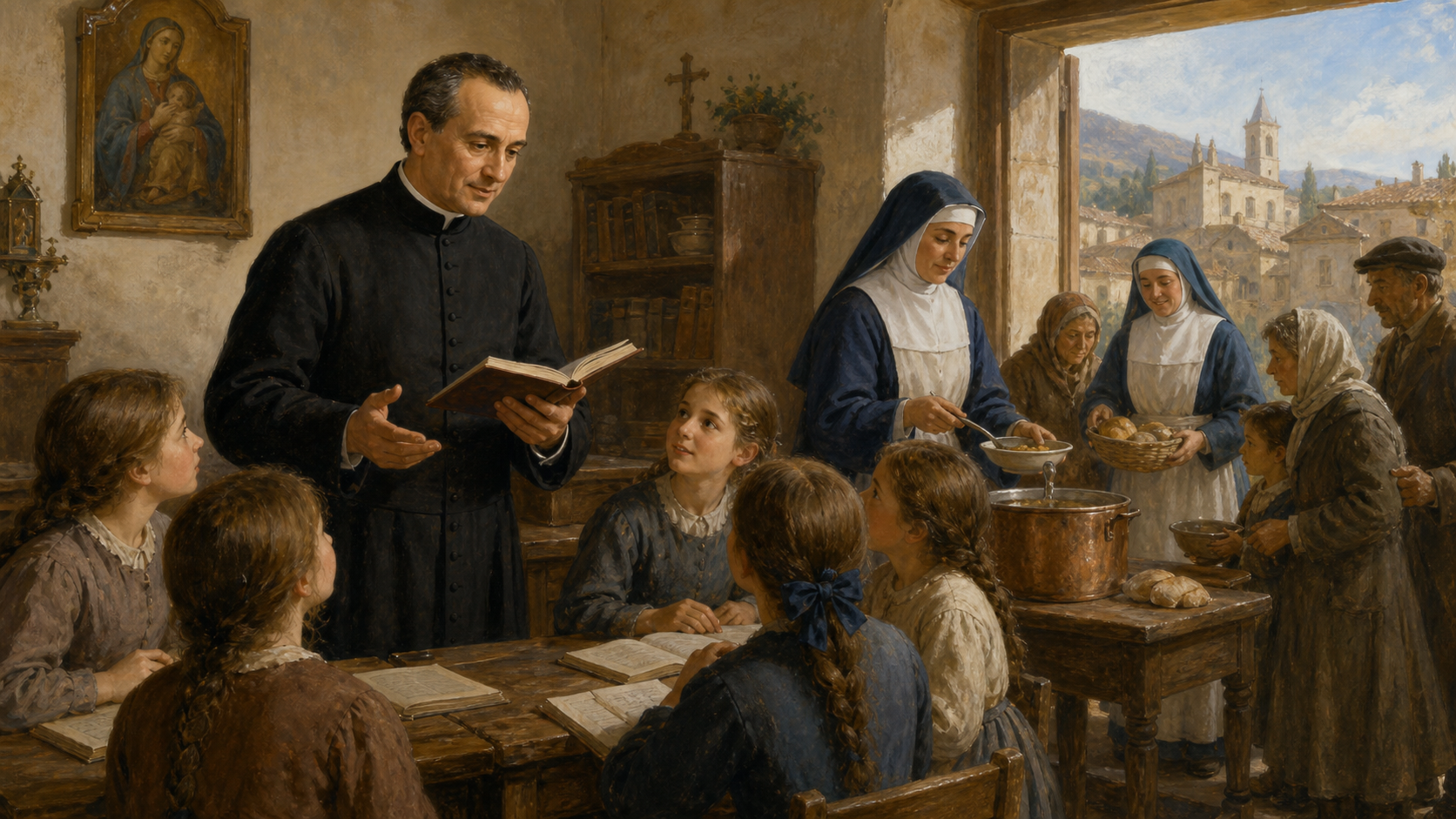 Ilustración devocional de Beato Federico Albert