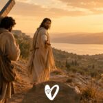 Jesús invita a un discípulo a tomar la cruz y seguirlo al atardecer