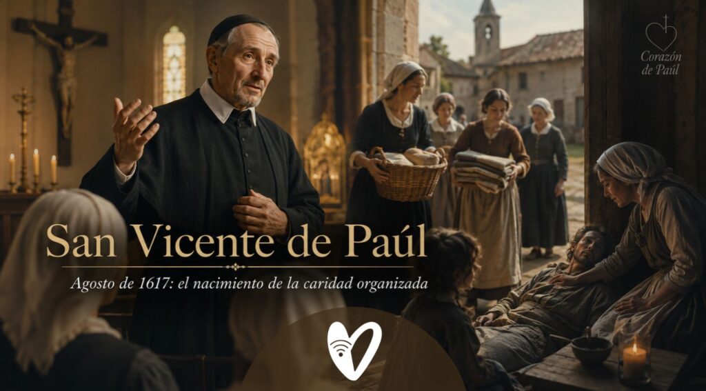 San Vicente de Paúl y la «fundación de agosto de 1617»: Châtillon, origen de las Caridades y nacimiento de un modelo vicentino de servicio organizado