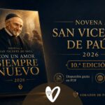 Portada de la Novena a San Vicente de Paúl 2026, décima edición de Corazón de Paúl