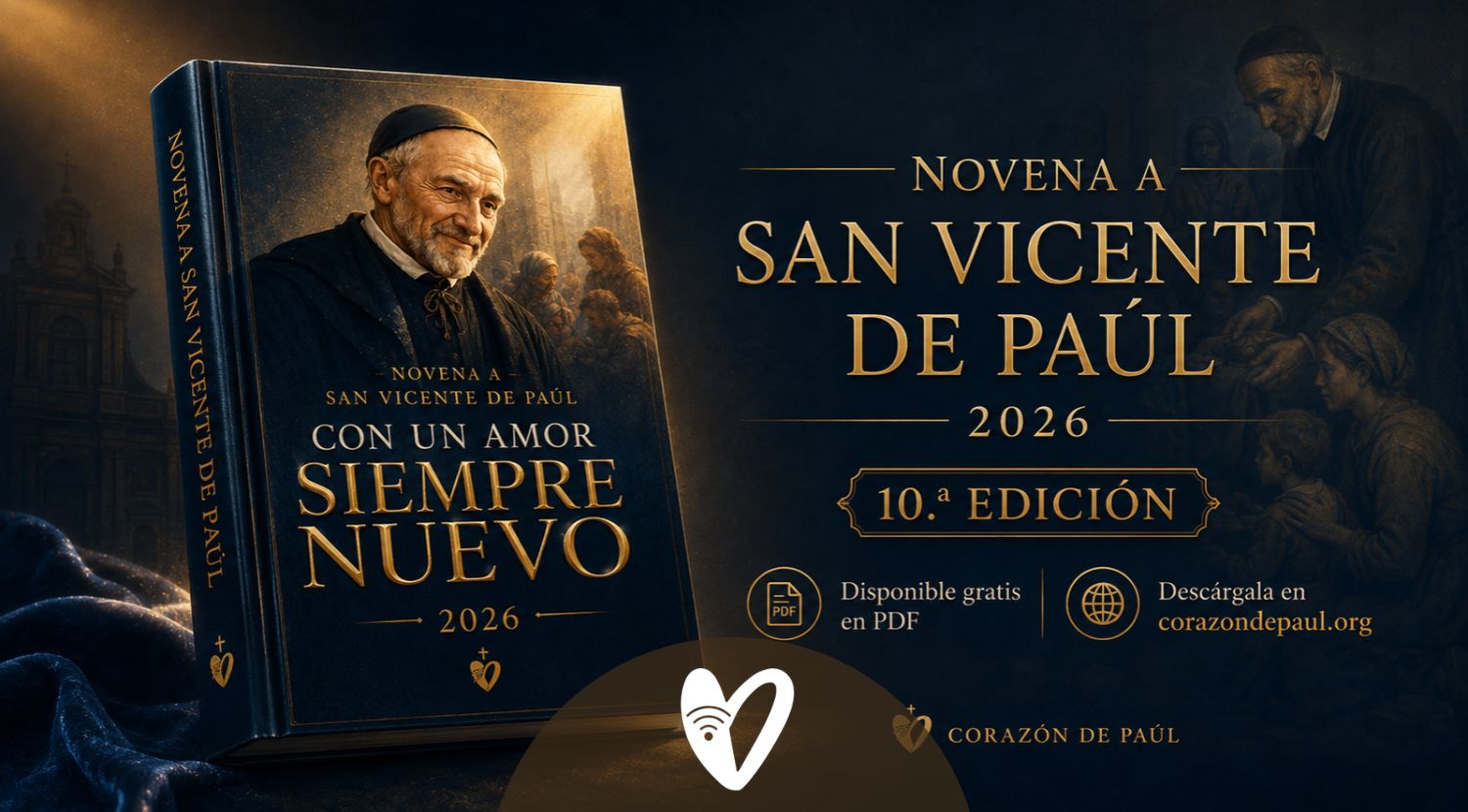 Portada de la Novena a San Vicente de Paúl 2026, décima edición de Corazón de Paúl