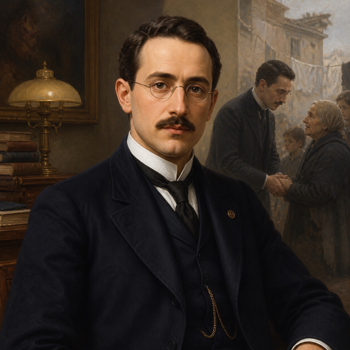 Ilustración devocional de Beato Contardo Ferrini