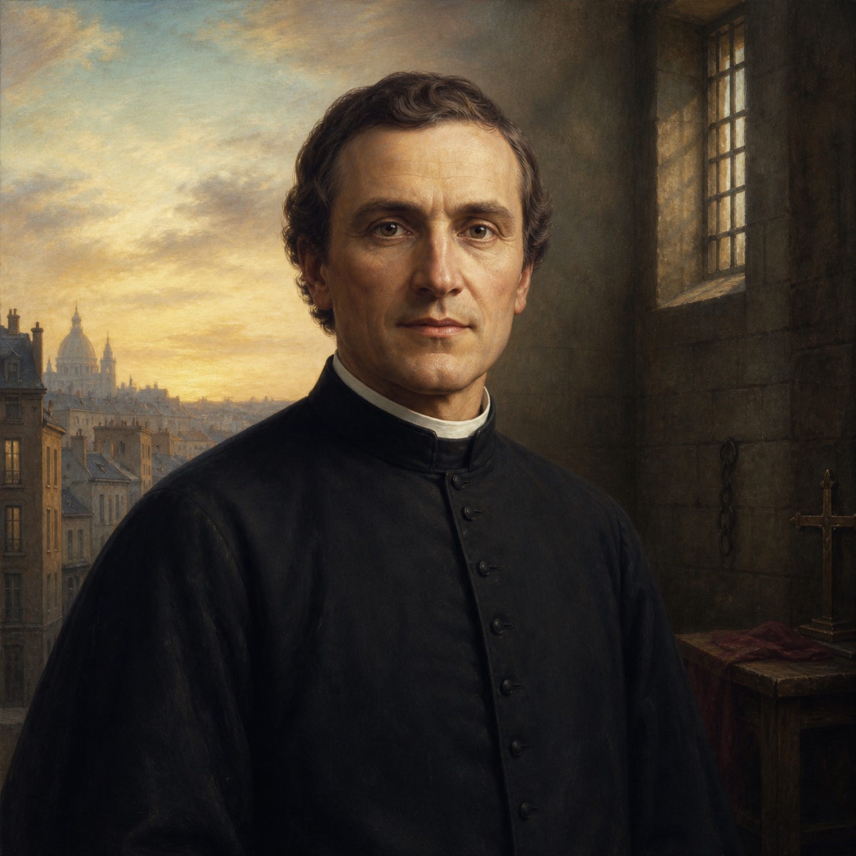 Ilustración devocional de Beato Henri Planchat