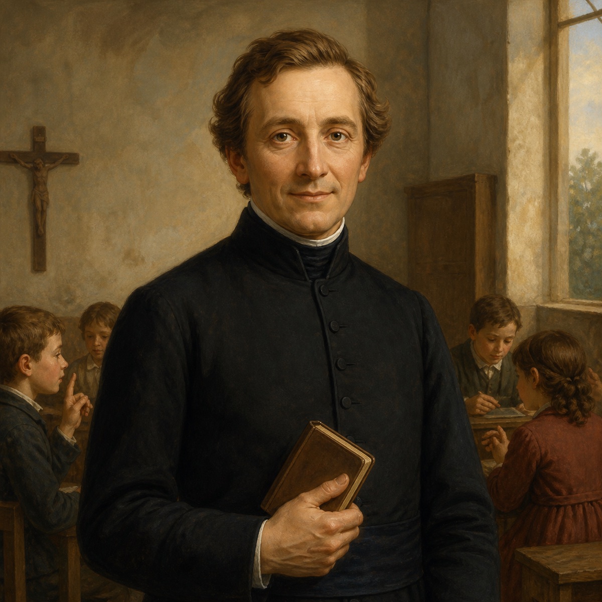 Ilustración devocional de Beato Pedro Francisco Jamet