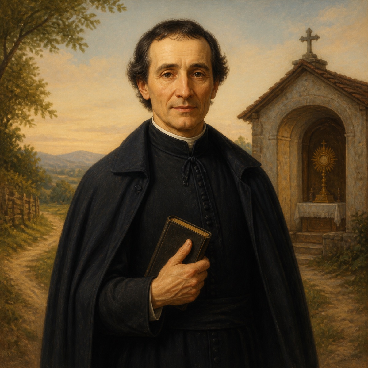 Ilustración devocional de Beato Pedro Vigne