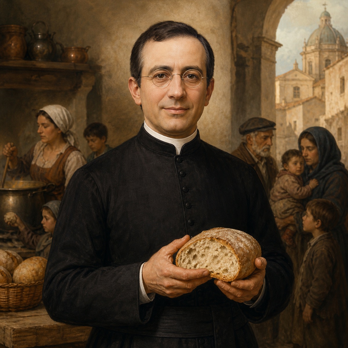 Ilustración devocional de Beato Santiago Cusmano