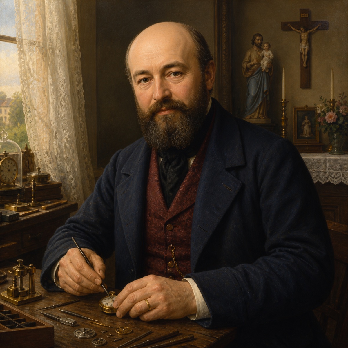 Ilustración devocional de San Luis Martin