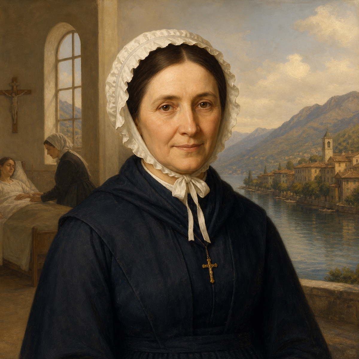 Ilustración devocional de Santa Vincenza Gerosa
