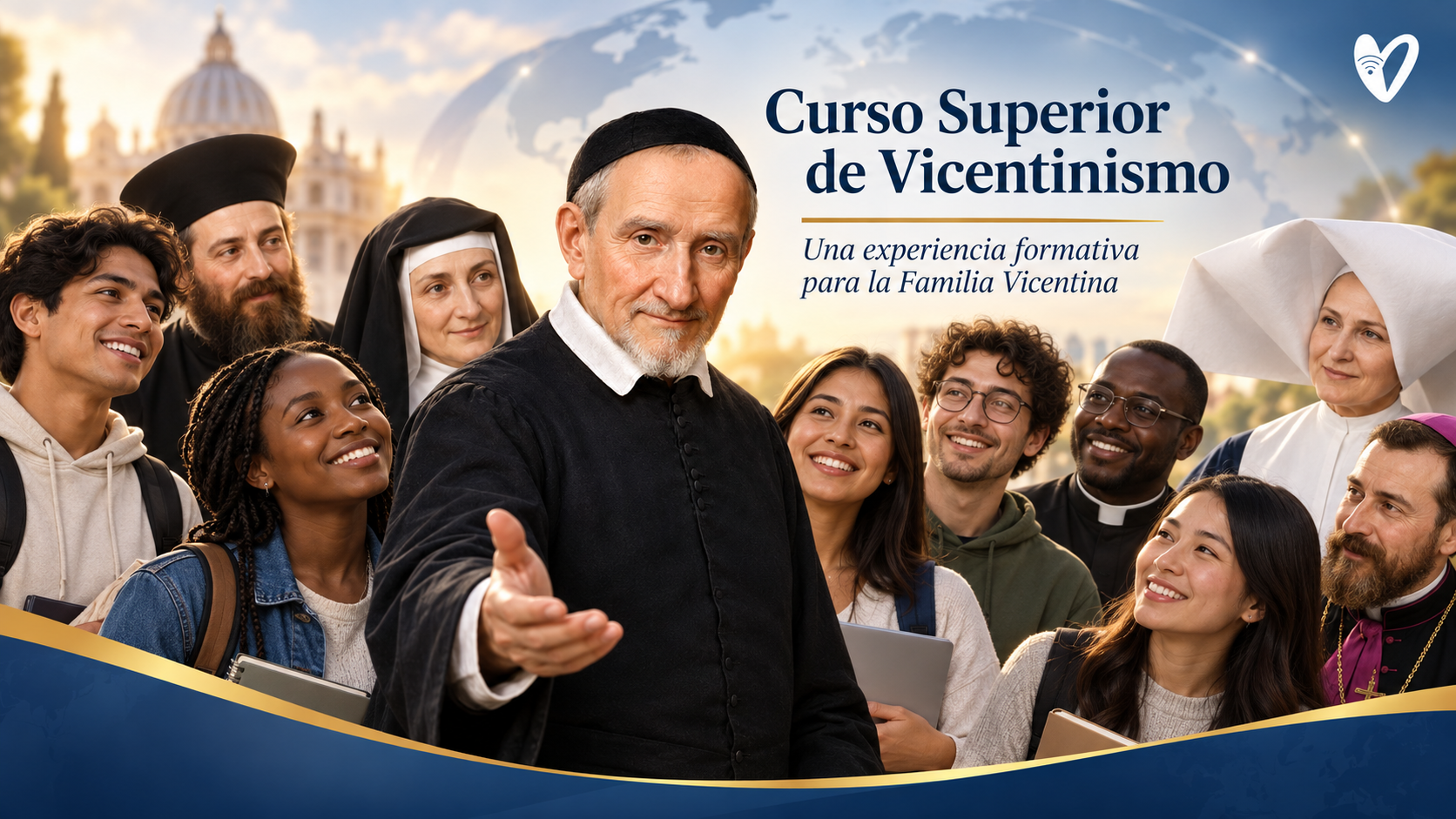San Vicente de Paúl recibe a una comunidad internacional de estudiantes del Curso Superior de Vicentinismo
