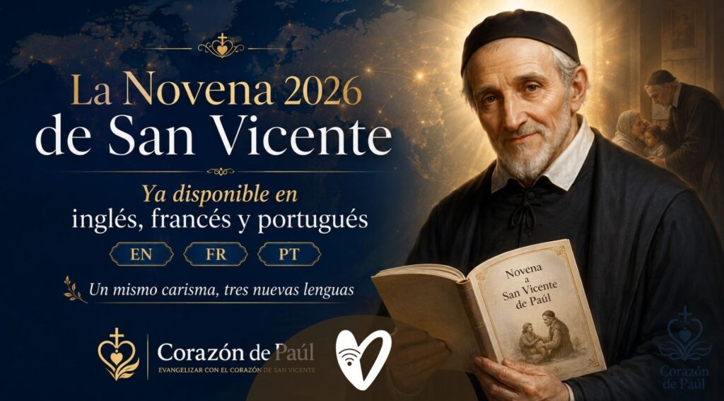 Novena a San Vicente de Paúl 2026 disponible en inglés, francés y portugués