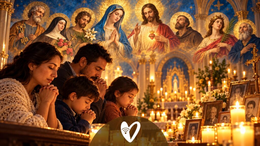 Todos los Santos y Fieles Difuntos: la diferencia que ayuda a vivir mejor el 1 y el 2 de noviembre — ilustración de Corazón de Paúl