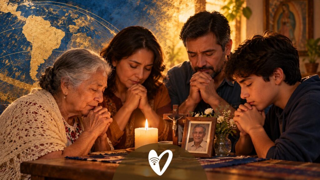 Cómo rezar por nuestros difuntos en familia: una guía sencilla para el 2 de noviembre — ilustración de Corazón de Paúl